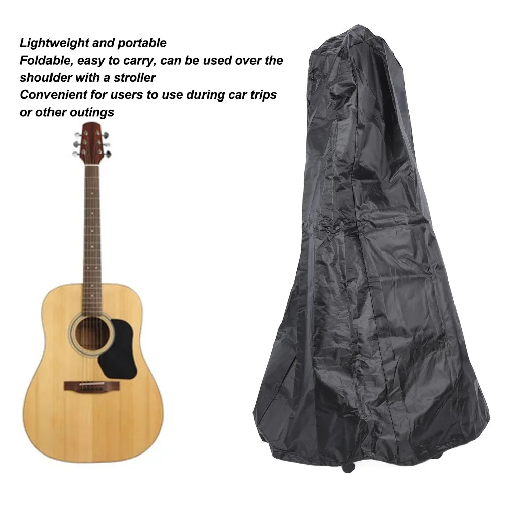 Foldable Black Guitar Cover Sunproof Portable Guitar Sleeve Waterproof Instrument Cover Instrument Care
Foldable Black Guitar Cover Sunproof Portable Guitar Sleeve Waterproof Instrument Cover Instrument Care