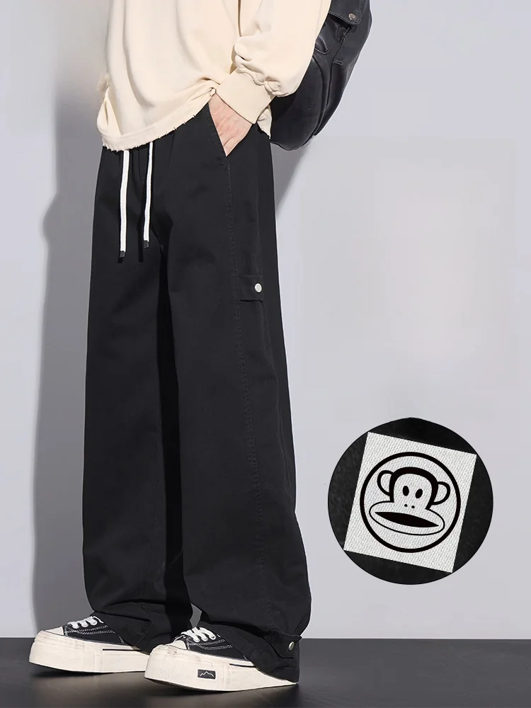 PaulFrank American Workwear Pants Loose Straight Leg Bla Casual Trousers for Men Autumn Trendy Brand Youth Cotton
PaulFrank American Workwear Pants Loose Straight Leg Bla Casual Trousers for Men Autumn Trendy Brand Youth Cotton