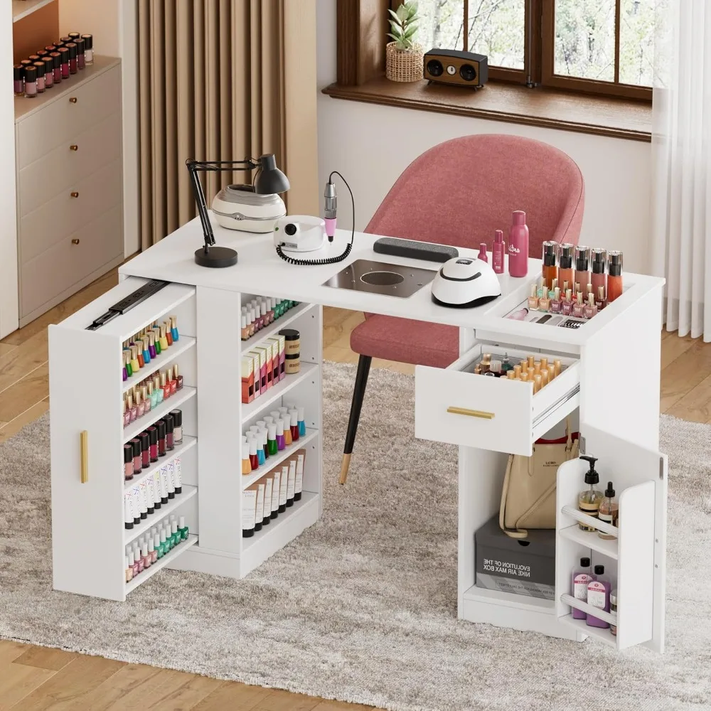 Маникюрный стол Стол для ногтей для Nail Tech, Стол для ногтей с пылесборником, Рабочая станция для украшения ногтей с 2 мешками для пыли, Хранение D
Маникюрный стол Стол для ногтей для Nail Tech, Стол для ногтей с пылесборником, Рабочая станция для украшения ногтей с 2 мешками для пыли, Хранение D