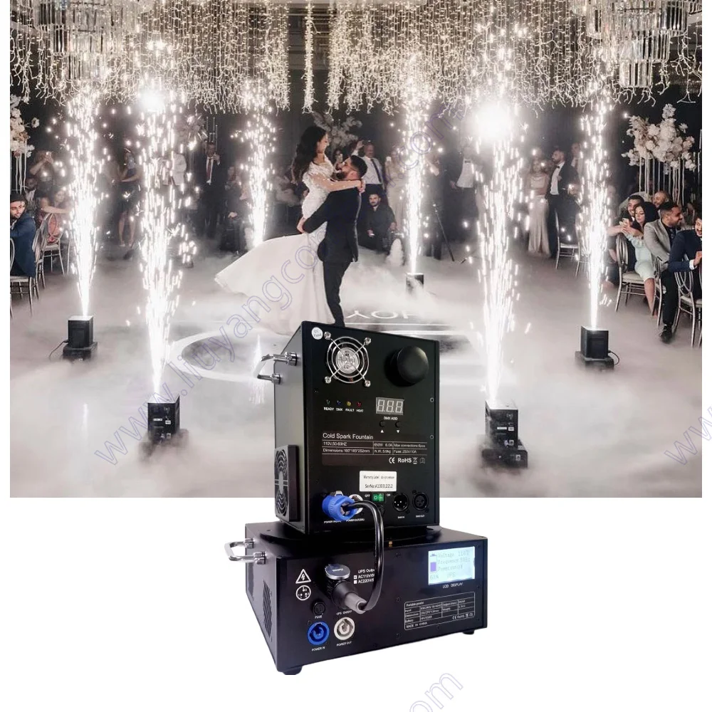 Wireless DMX Cold Spark Machine 600W Battery Operated Spark For Wedding Stage Event With Case
Wireless DMX Cold Spark Machine 600W Battery Operated Spark For Wedding Stage Event With Case