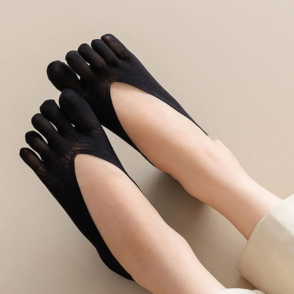 5Pairs Ultra-thin Five Finger Boat Socks Invisible Anti-slip Split Toe Socks Shallow Mouth Hosiery Mesh Shallow Socks Women
5Pairs Ultra-thin Five Finger Boat Socks Invisible Anti-slip Split Toe Socks Shallow Mouth Hosiery Mesh Shallow Socks Women