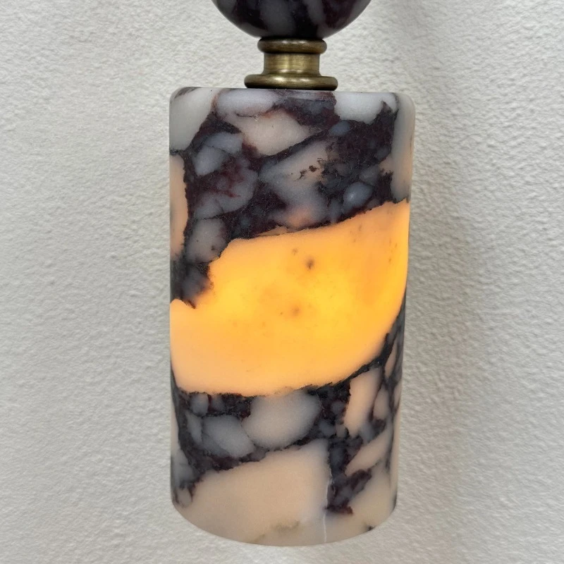French Natural Marble Wall Lamp, Designer Style & Vintage Brass, for Model House, Living Room, Study & Bedroom Bedside
French Natural Marble Wall Lamp, Designer Style & Vintage Brass, for Model House, Living Room, Study & Bedroom Bedside
