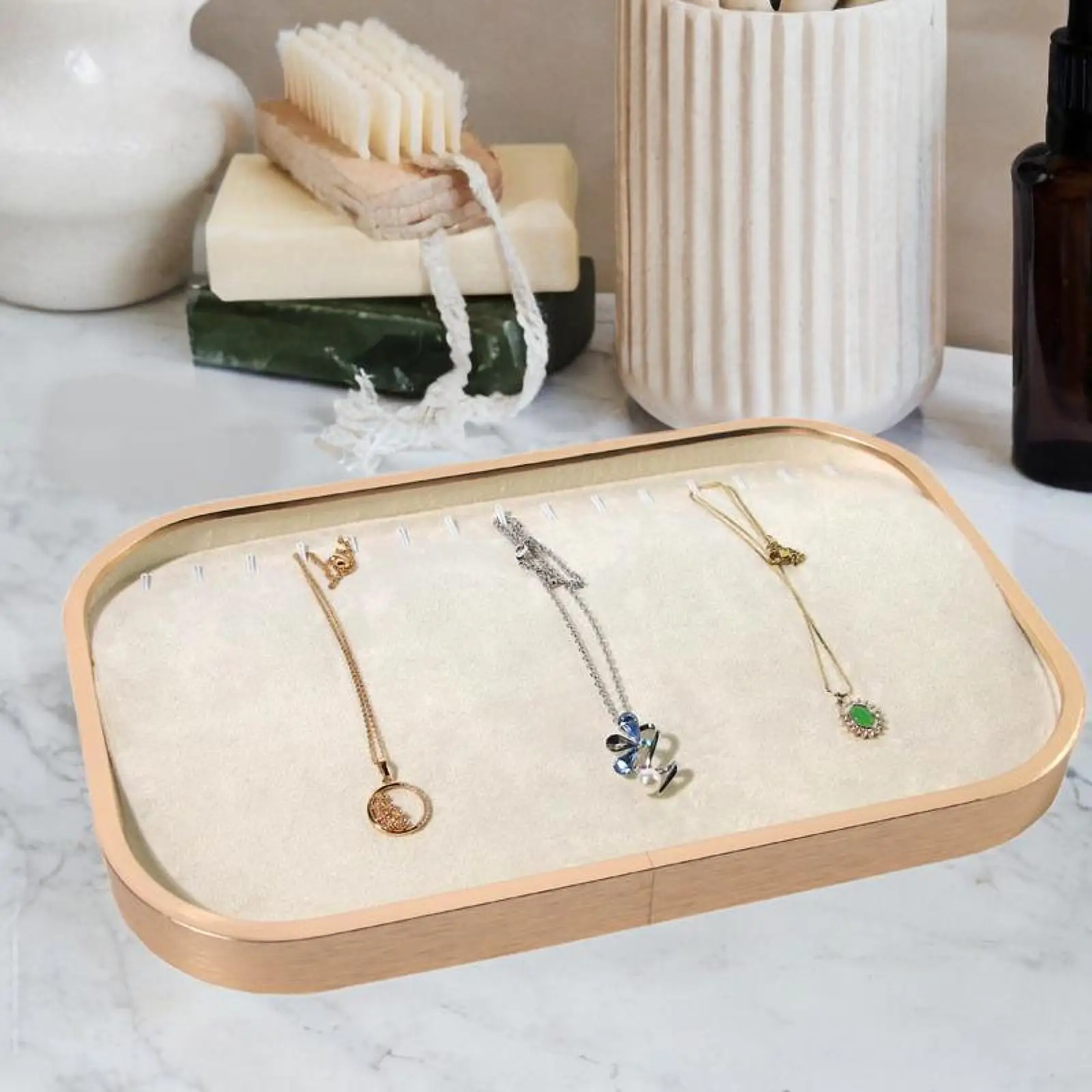 Jewelry Tray Jewelry Storage Jewelry Props Women Countertop Jewelry Organizer for Live Broadcasting Photography Jewelry Store
Jewelry Tray Jewelry Storage Jewelry Props Women Countertop Jewelry Organizer for Live Broadcasting Photography Jewelry Store