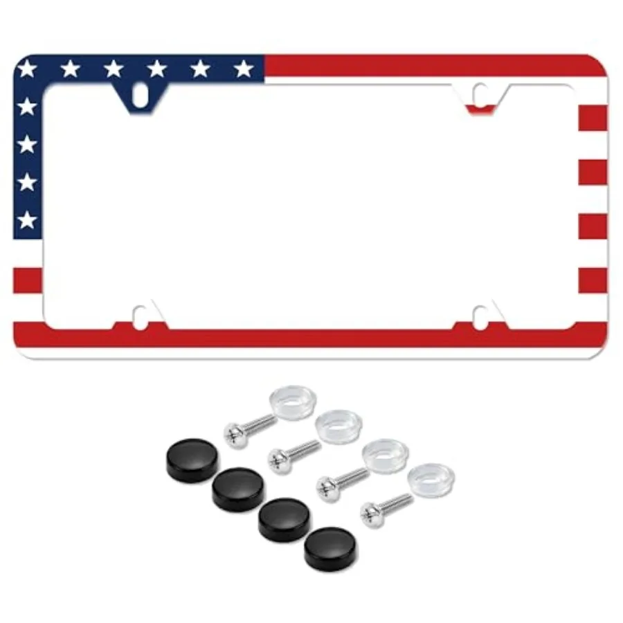 License Plate Frame USA License Plate Holder Stainless Steel Auto Parts Decoration with Screws for Men Women License Plate 4 Ho
License Plate Frame USA License Plate Holder Stainless Steel Auto Parts Decoration with Screws for Men Women License Plate 4 Ho