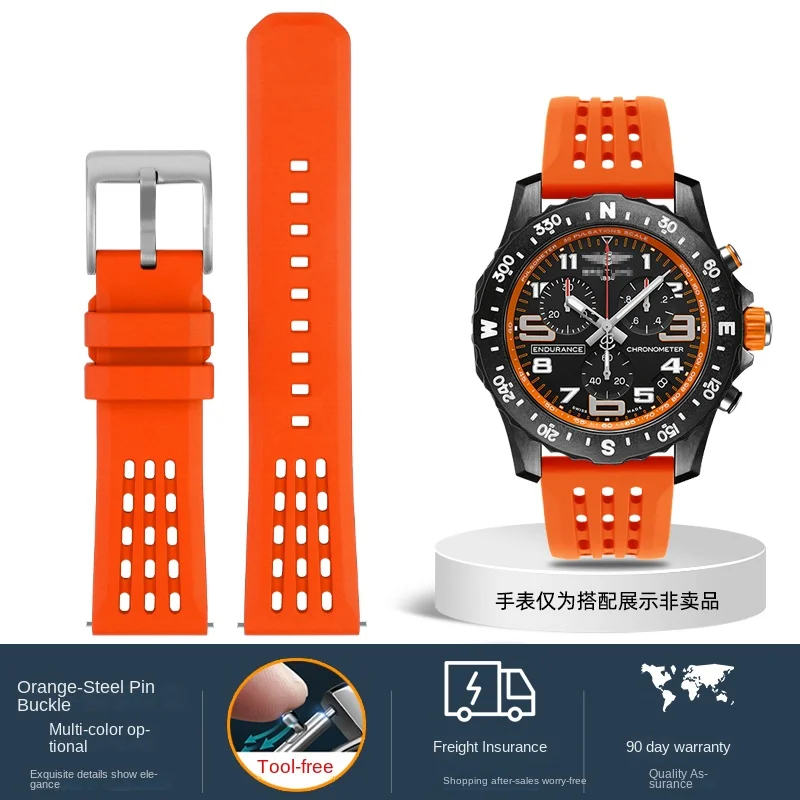 Soft FKM Fluoro Rubber Watch Band 20/22mm for Breitling SuperOcean Professional Waterproof Breathable Strap Quick Release Sport
Soft FKM Fluoro Rubber Watch Band 20/22mm for Breitling SuperOcean Professional Waterproof Breathable Strap Quick Release Sport