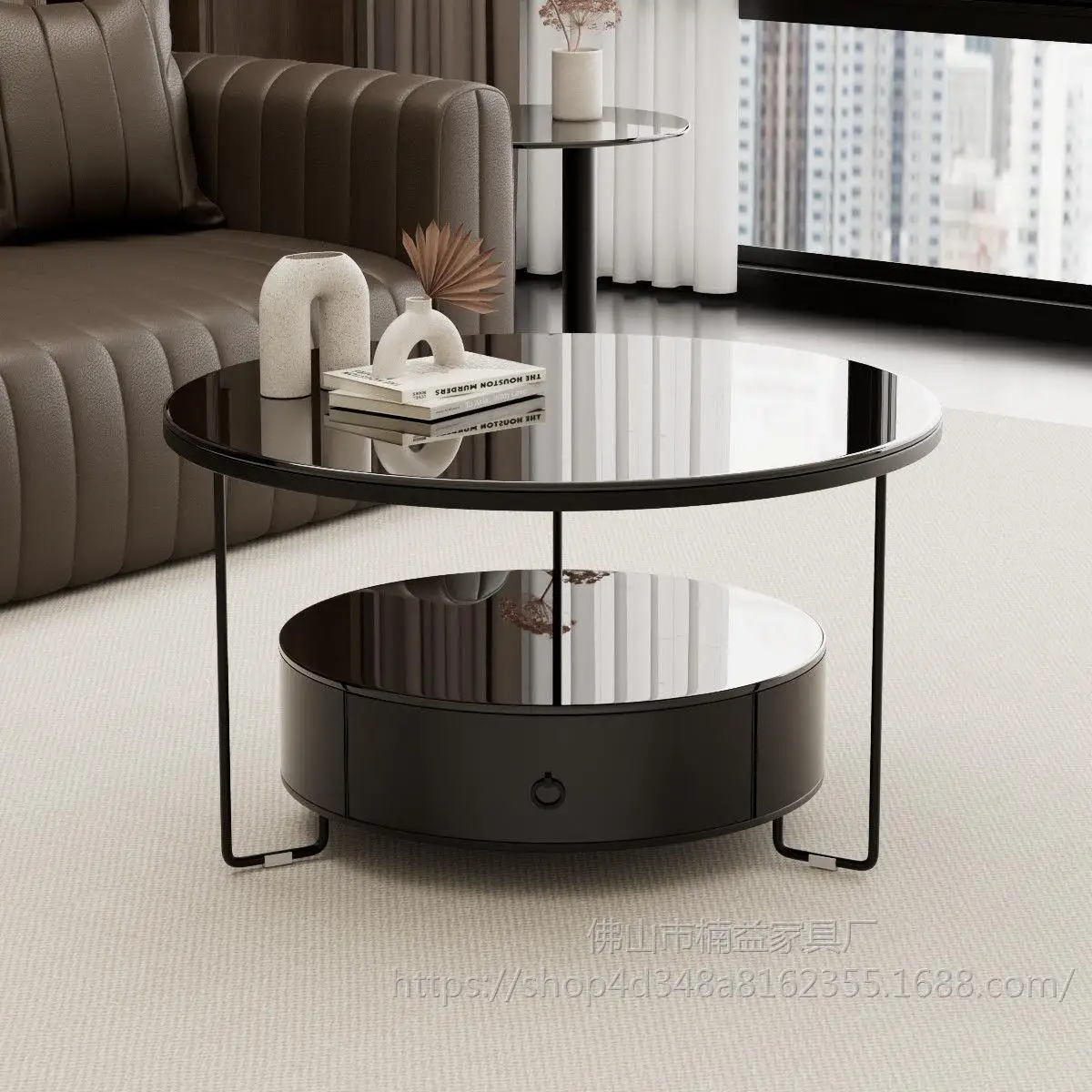 YJQ light luxury tempered desktop coffee table high-end living room household small apartment sofa round coffee table
YJQ light luxury tempered desktop coffee table high-end living room household small apartment sofa round coffee table