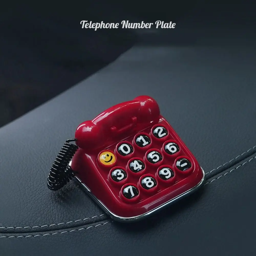 Retro Typewriter Car Phone Number Temporary Parking Card Car Interior License Stop Sign Telephone Display Accessories
Retro Typewriter Car Phone Number Temporary Parking Card Car Interior License Stop Sign Telephone Display Accessories