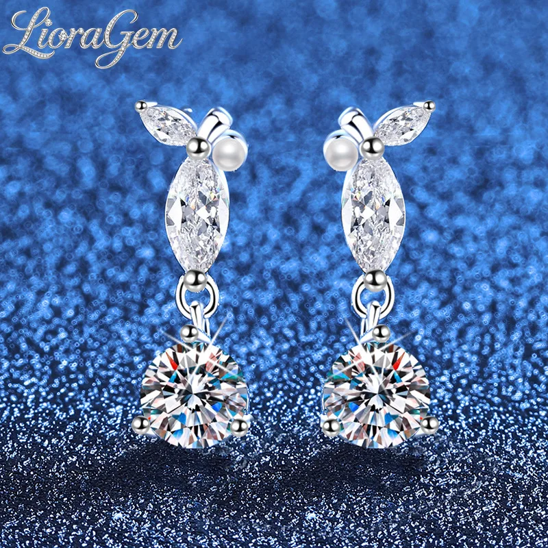 LioraGem Fashion Tassel Teardrop Moissanite Stud Earrings, New Versatile Pendant Fruit Earrings Platinum PT950 Stamp
LioraGem Fashion Tassel Teardrop Moissanite Stud Earrings, New Versatile Pendant Fruit Earrings Platinum PT950 Stamp