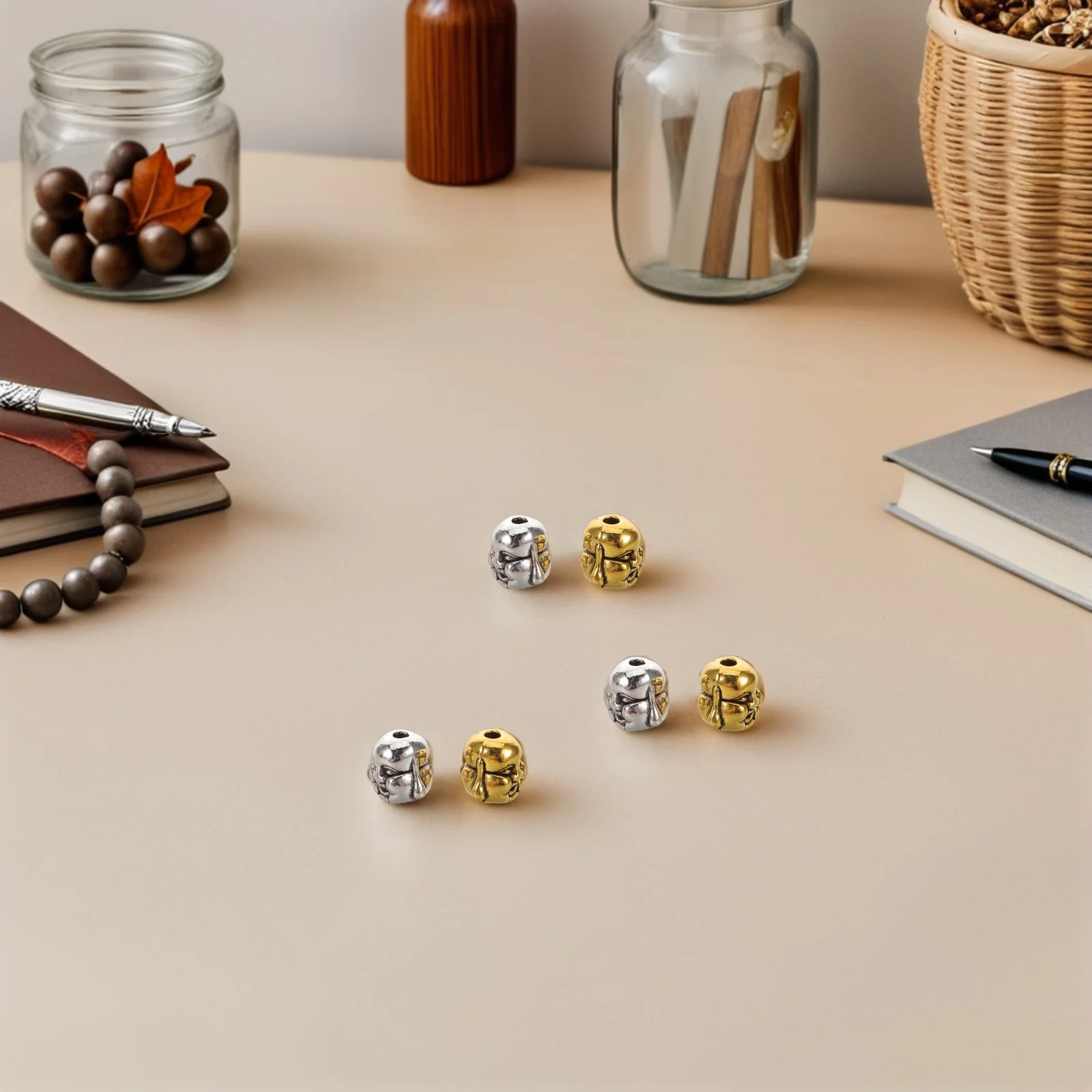 60 Pcs Jewelry Bracelet Making Charm Beads Supplies for Necklace Alloy Spacer Buddha
60 Pcs Jewelry Bracelet Making Charm Beads Supplies for Necklace Alloy Spacer Buddha