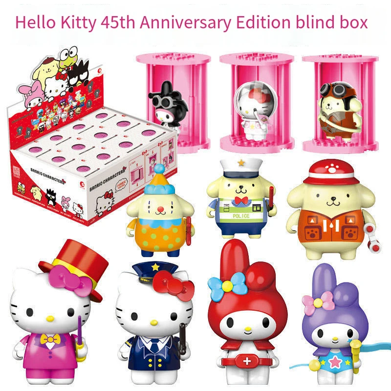 Sanrio Hello Kitty 45th Anniversary Mystery Box милая статуя кота Kt со скрытой редкой фигуркой для детей, подарок на день рождения для девочек, подарок
Sanrio Hello Kitty 45th Anniversary Mystery Box милая статуя кота Kt со скрытой редкой фигуркой для детей, подарок на день рождения для девочек, подарок