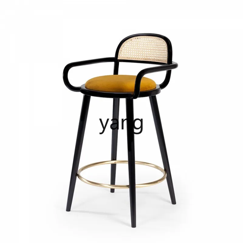 LTT New Chinese Bar Chair Modern Bar Stool Rattan Back Solid Wood High Chair
LTT New Chinese Bar Chair Modern Bar Stool Rattan Back Solid Wood High Chair