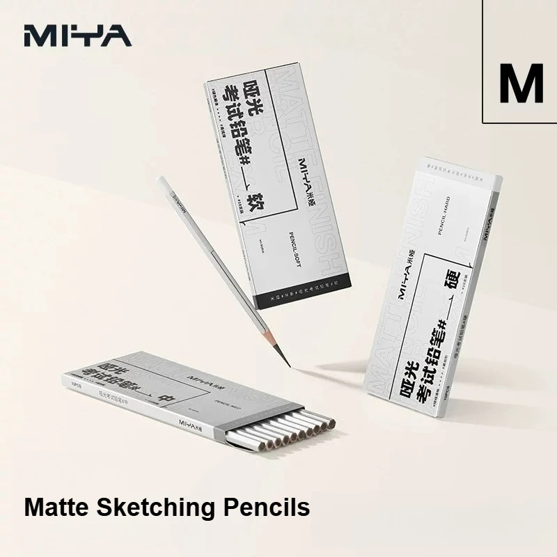 Miya Professional Charcoal Pencils Set, 10Pcs Matte Sketch Pencils,Soft Art Drawing Pencils for Students, Artists & Art Exams
Miya Professional Charcoal Pencils Set, 10Pcs Matte Sketch Pencils,Soft Art Drawing Pencils for Students, Artists & Art Exams