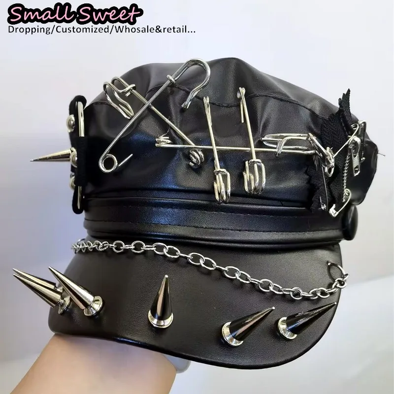 Джаз Панк Заклепки Искусственная Кожа Шип Берет Шляпы Y2k Spice Girl Harajuku Женская индивидуальная булавка Рок Кепки Готическая Лолита Газета Кепка
Джаз Панк Заклепки Искусственная Кожа Шип Берет Шляпы Y2k Spice Girl Harajuku Женская индивидуальная булавка Рок Кепки Готическая Лолита Газета Кепка