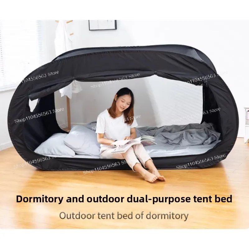 An outdoor foldable single-person tent, which can ensure bedroom privacy and keep the interior warm in winter.
An outdoor foldable single-person tent, which can ensure bedroom privacy and keep the interior warm in winter.