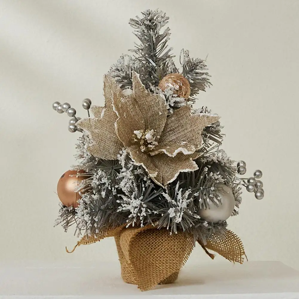 Compact Christmas Tree Decoration Realistic Pine Needle Ball Flower Pine Cone Mini Christmas Tree Festive Desktop for Holiday
Compact Christmas Tree Decoration Realistic Pine Needle Ball Flower Pine Cone Mini Christmas Tree Festive Desktop for Holiday