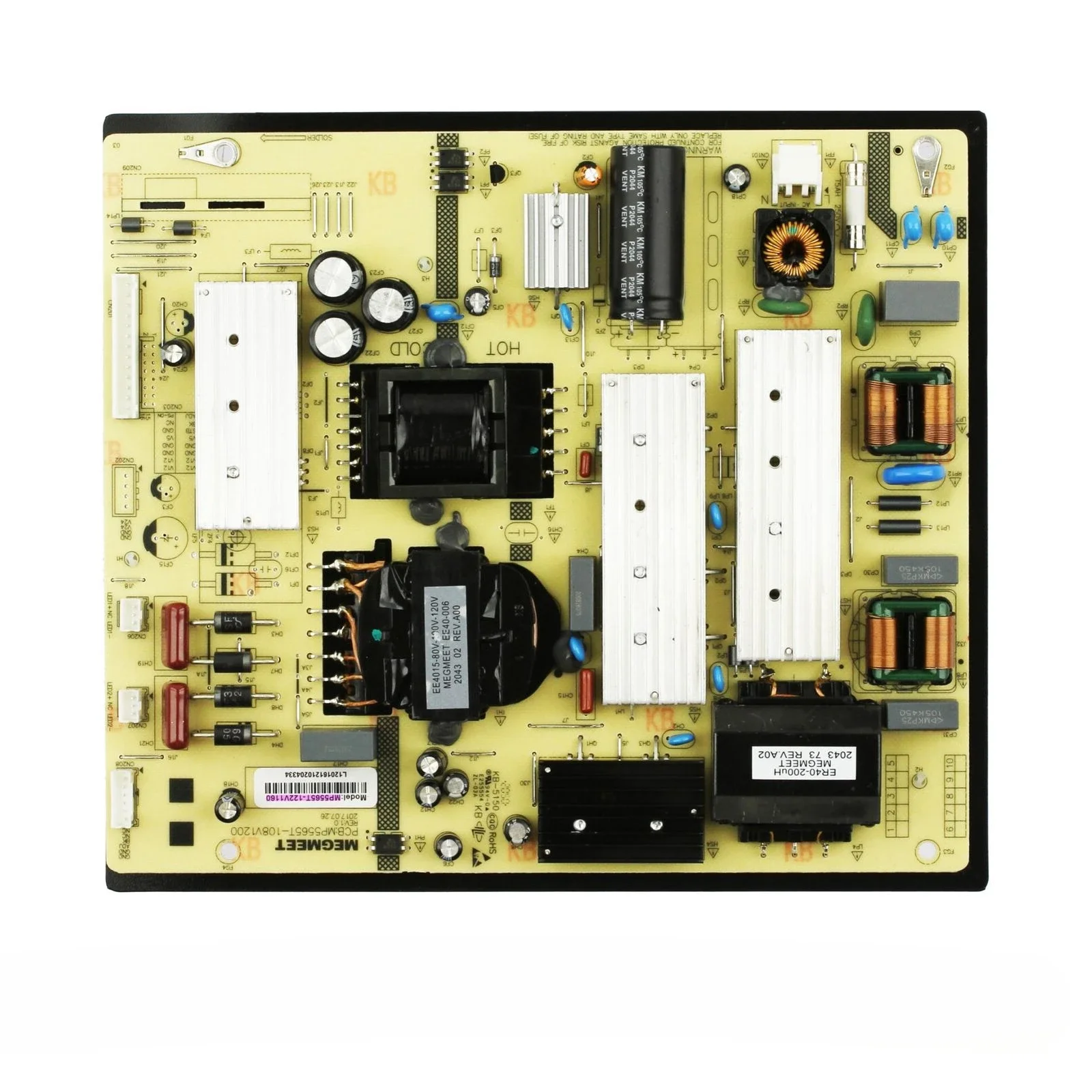 MP5565T-108V1200 MP5565T-122V1160 Power Supply Board Has Been Tested Works Normality Suitable
MP5565T-108V1200 MP5565T-122V1160 Power Supply Board Has Been Tested Works Normality Suitable