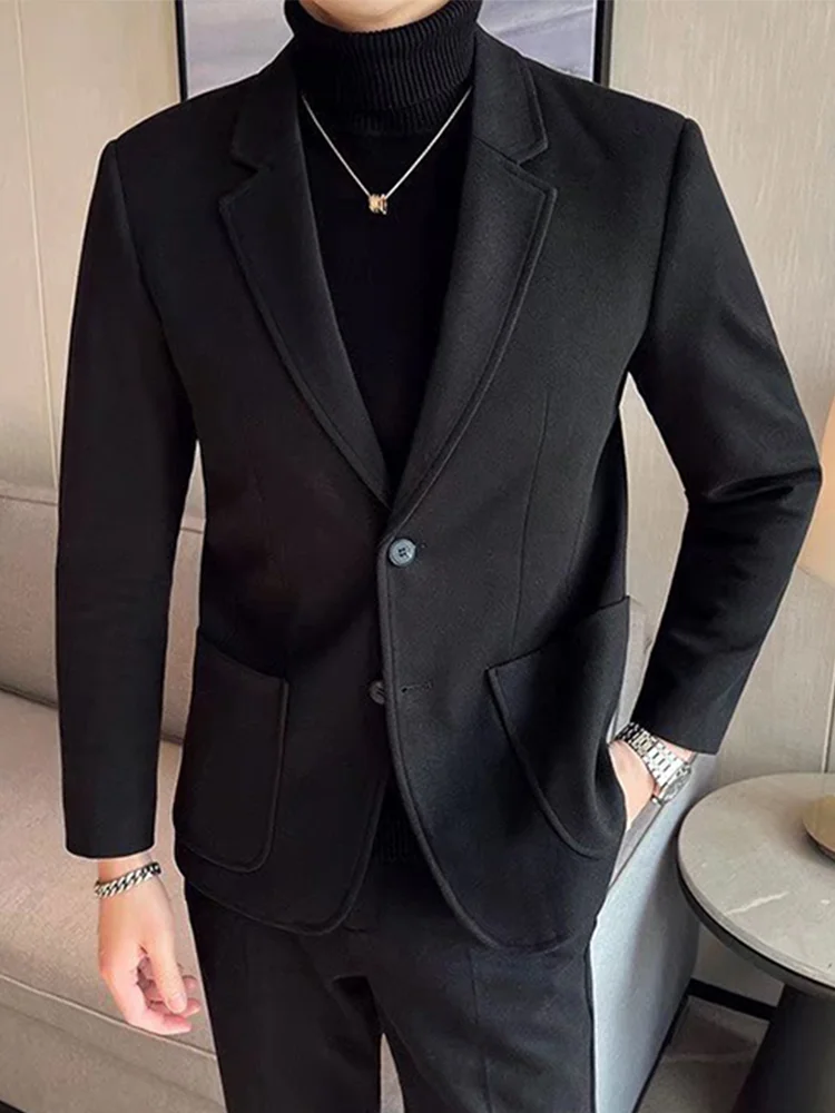 Mens Casual Blazer Fashion Trend Office Formal Jacket Stylish Party Evening Dress Single Button Mens Clothing Classic Fashion
Mens Casual Blazer Fashion Trend Office Formal Jacket Stylish Party Evening Dress Single Button Mens Clothing Classic Fashion