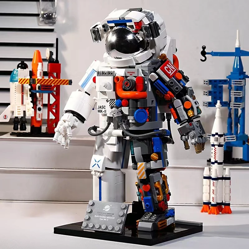 900PCS Semi Perspective Astronaut Building Blocks Sci Fi ModelingTechnical Aerospace Spaceman Figure Toys For Boy Kids
900PCS Semi Perspective Astronaut Building Blocks Sci Fi ModelingTechnical Aerospace Spaceman Figure Toys For Boy Kids