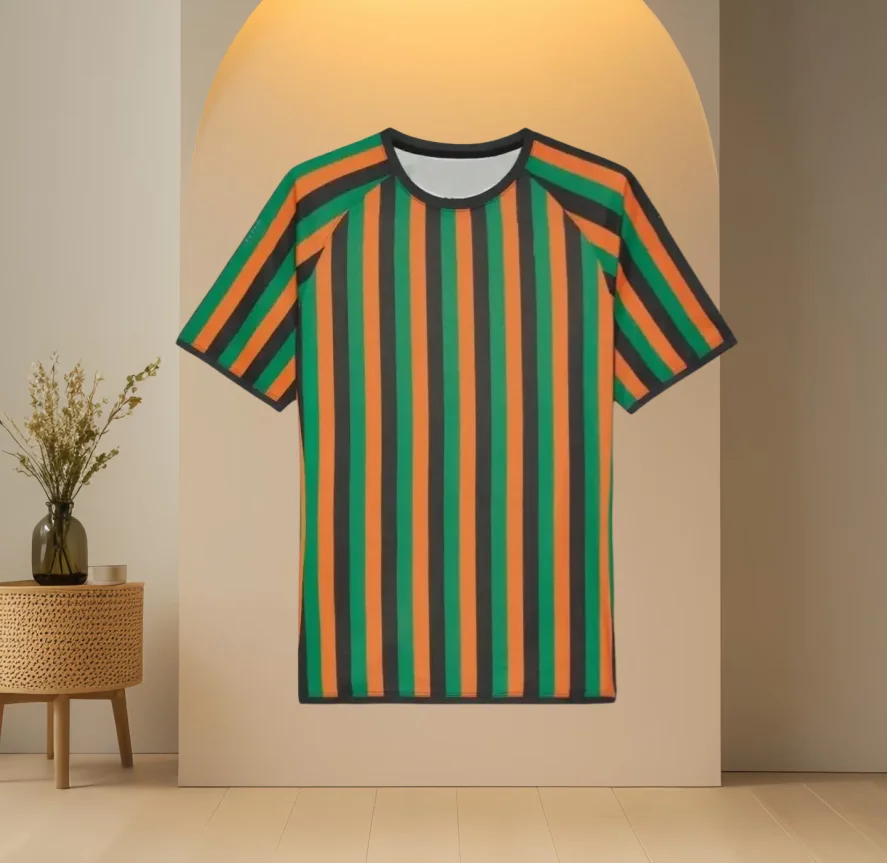 2025 New Summer Striped Printing Fashion Trend Men's and Women's Short-sleeved Street Casual Style Comfortable T-shirt
2025 New Summer Striped Printing Fashion Trend Men's and Women's Short-sleeved Street Casual Style Comfortable T-shirt