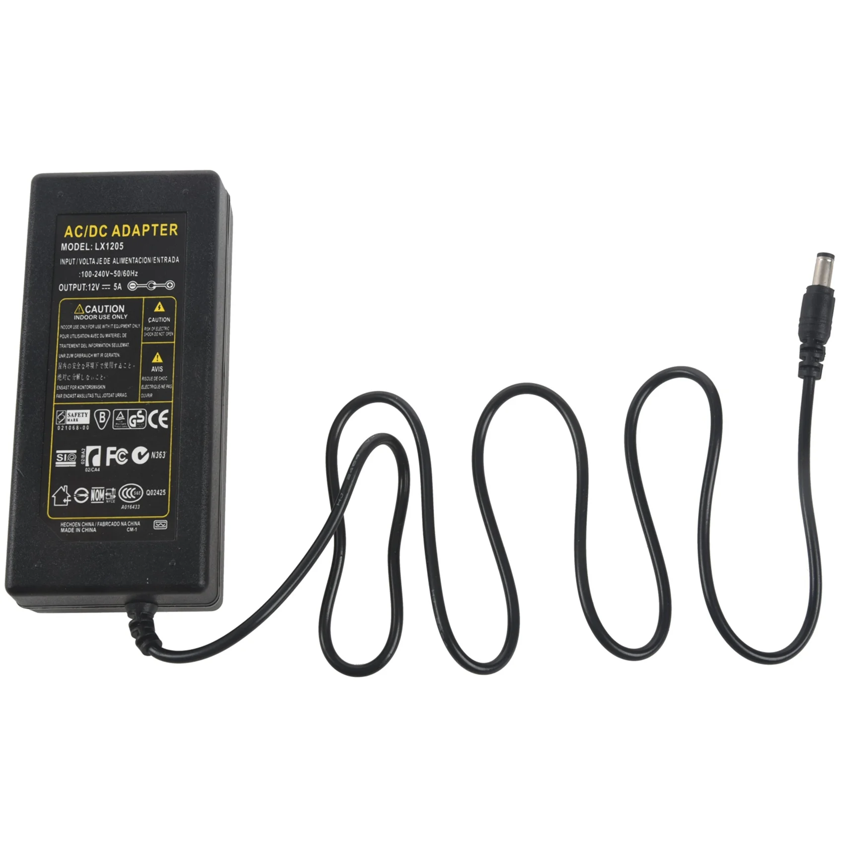 A84E-5X 12V 5A 60W Power Supply Adapter For LED Light Strip RGB SMD 3528 5050
A84E-5X 12V 5A 60W Power Supply Adapter For LED Light Strip RGB SMD 3528 5050