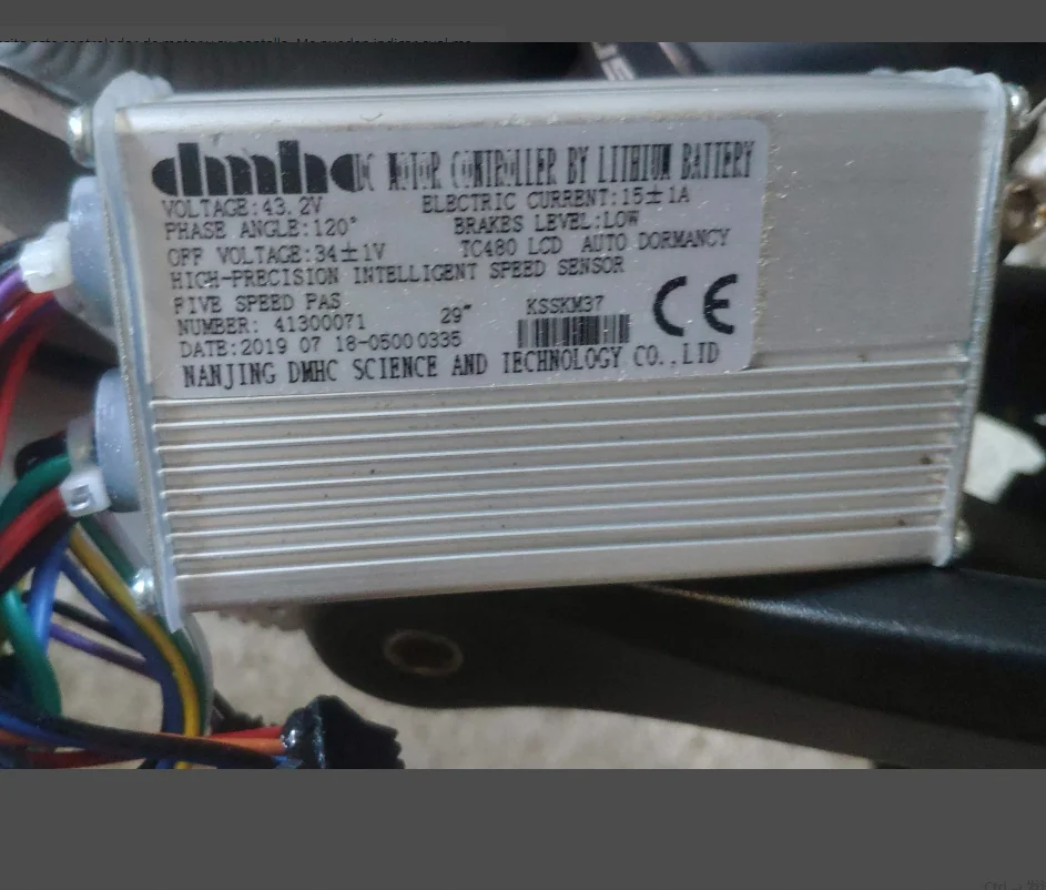 Контроллер двигателя KSSKM37 DMHC (на заказ) 43,2 в 15 а Электрический велосипед TC480 дисплей 29 дюймов
Контроллер двигателя KSSKM37 DMHC (на заказ) 43,2 в 15 а Электрический велосипед TC480 дисплей 29 дюймов