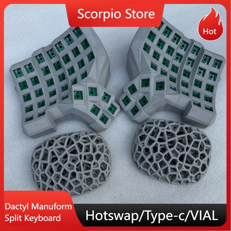 НОВЫЙ комплект разделенной клавиатуры Dactyl Manuform, 6 клавиш, горячая замена, индивидуальная проводная разделенная механическая клавиатура с 74/92 клавишами, эргономика VIAL
НОВЫЙ комплект разделенной клавиатуры Dactyl Manuform, 6 клавиш, горячая замена, индивидуальная проводная разделенная механическая клавиатура с 74/92 клавишами, эргономика VIAL
