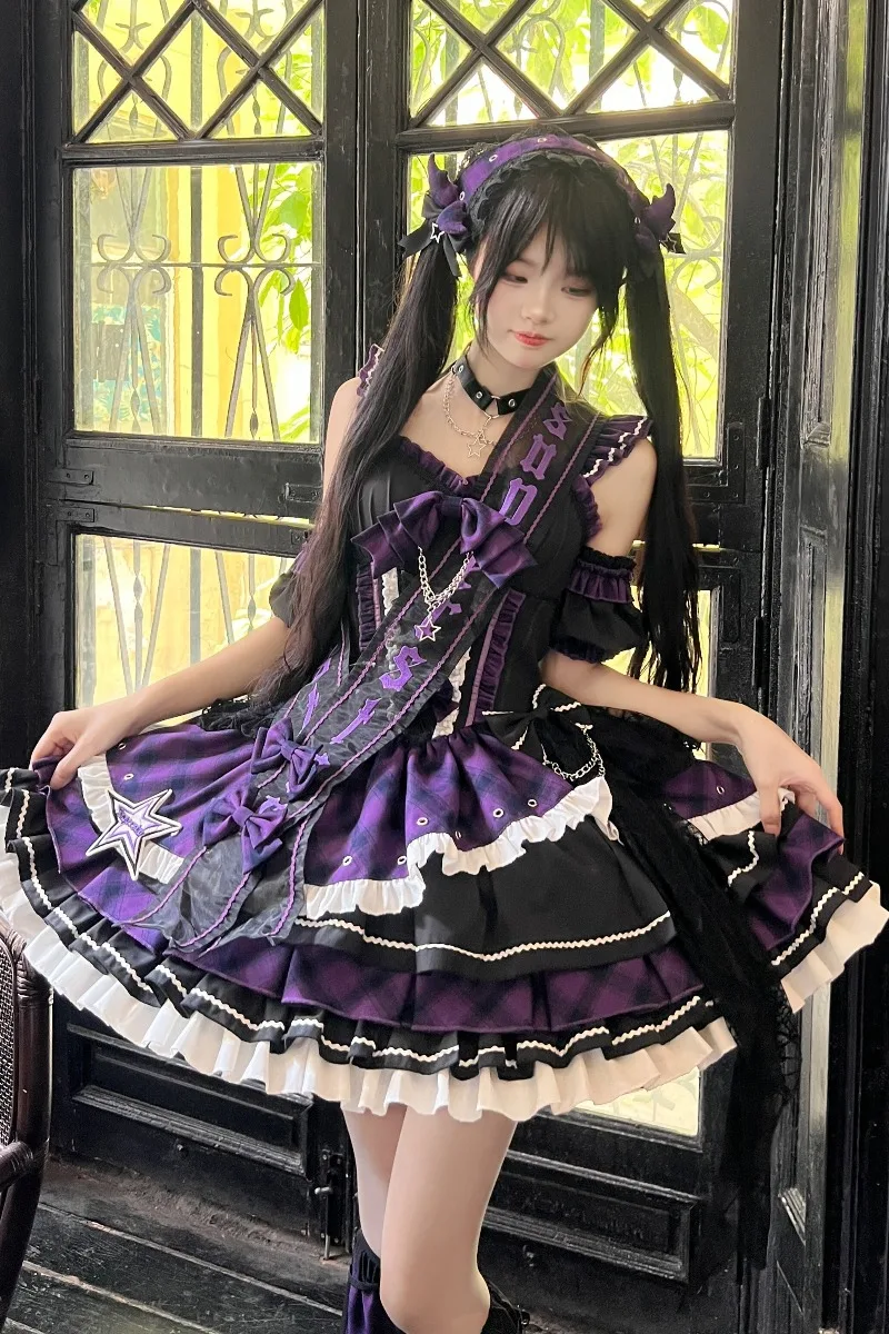 Lolita Singing Clothes Spring and Summer New Sweet and Cool Girl Bow Plaid Jsk Dress Birthday Party Princess Fluffy Dress
Lolita Singing Clothes Spring and Summer New Sweet and Cool Girl Bow Plaid Jsk Dress Birthday Party Princess Fluffy Dress