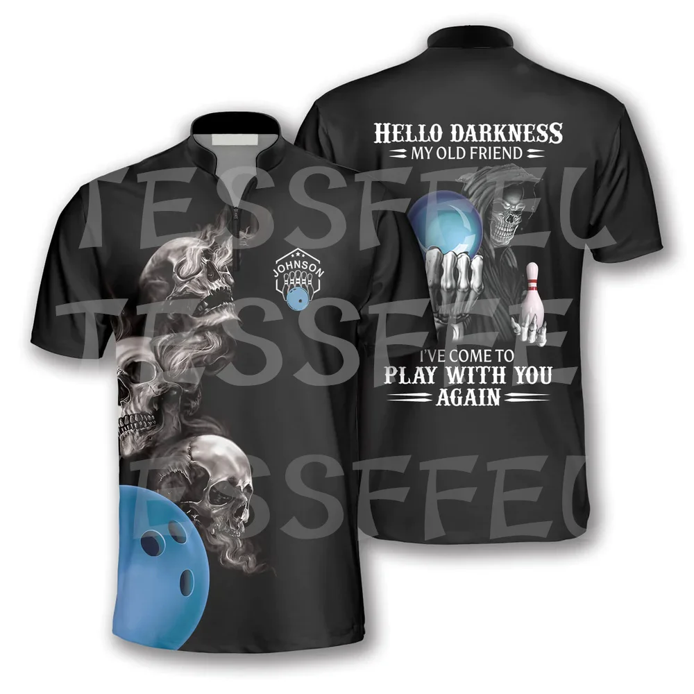 Custom Name Bowling Jersey Sports Player Tattoo 3DPrint Summer Casual Polo Zipper Shirts Streetwear Short Sleeves T-Shirts XN-1
Custom Name Bowling Jersey Sports Player Tattoo 3DPrint Summer Casual Polo Zipper Shirts Streetwear Short Sleeves T-Shirts XN-1