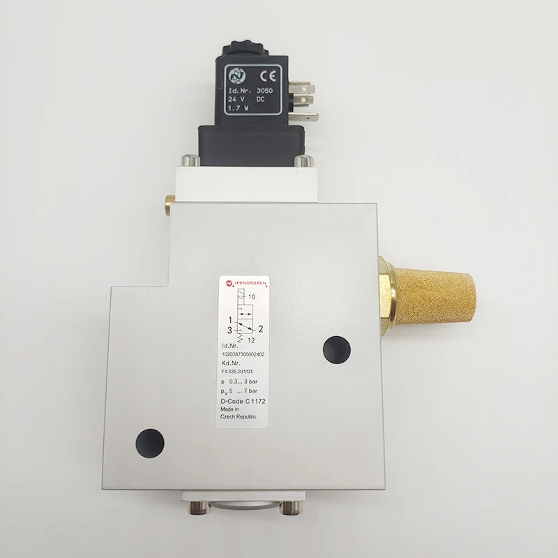 Air Cylinder F4.335.031 3/2 Way Valve F4.335.031/04 for CD102 CX102 SM102 Offset Printing Machine Spare Parts
Air Cylinder F4.335.031 3/2 Way Valve F4.335.031/04 for CD102 CX102 SM102 Offset Printing Machine Spare Parts