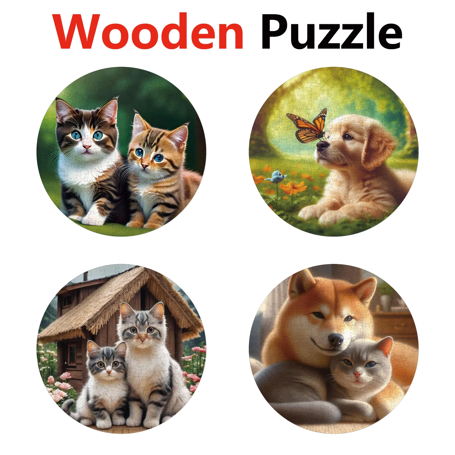 Dog Cat Animal Puzzles High Quality Jigsaw Puzzle Wooden Puzzle Best Christmas Gift
Dog Cat Animal Puzzles High Quality Jigsaw Puzzle Wooden Puzzle Best Christmas Gift