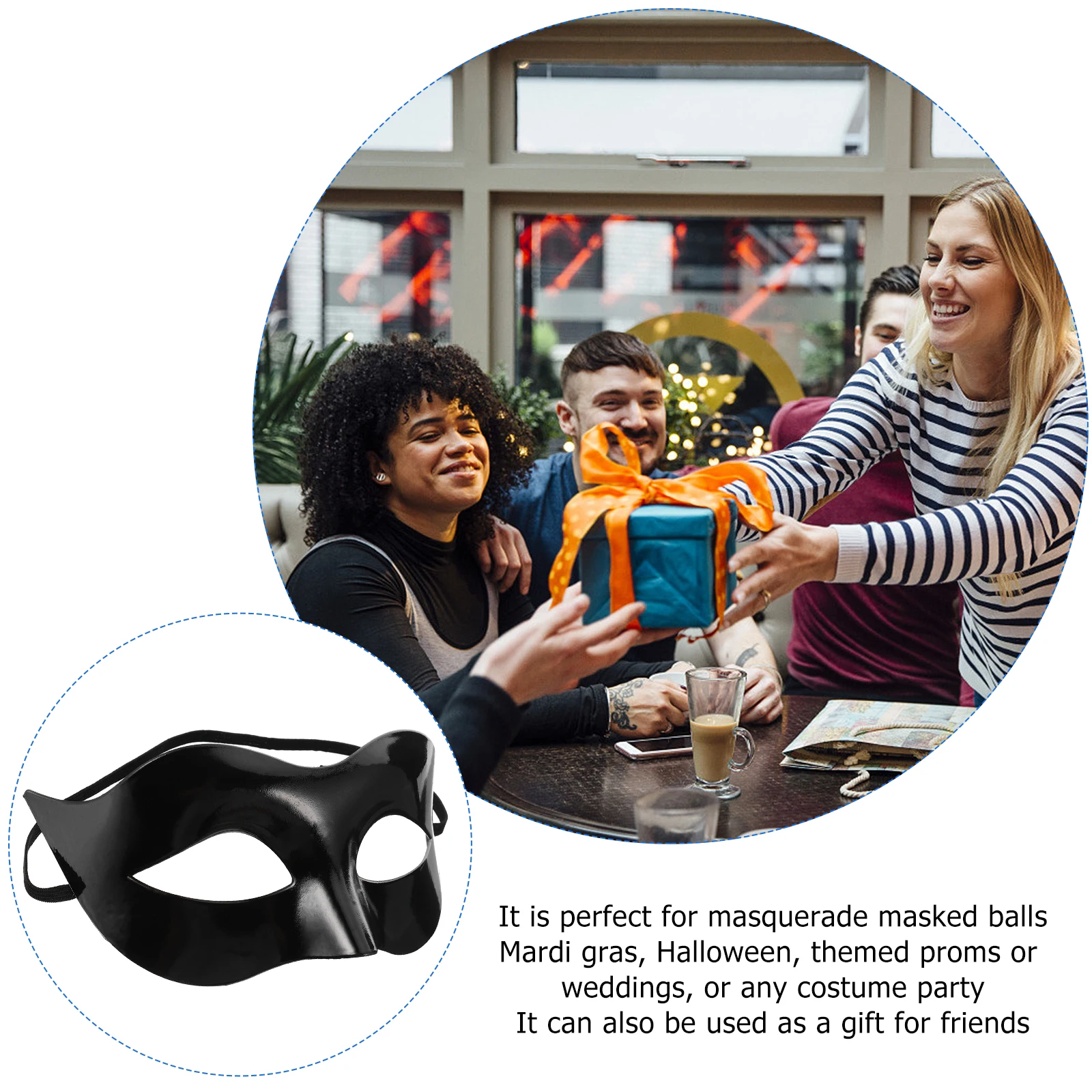 Black Masquerade Eye Mask Half Face Masks for Halloween Parties Masquerade Balls Proms Easy Wear Soft Ribbon Comfortable
Black Masquerade Eye Mask Half Face Masks for Halloween Parties Masquerade Balls Proms Easy Wear Soft Ribbon Comfortable