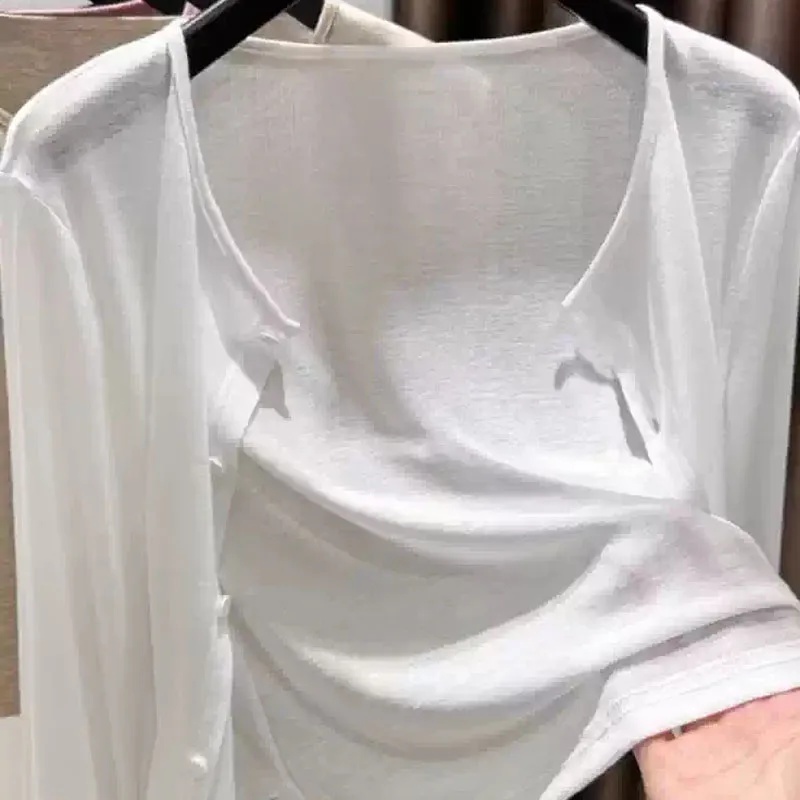 Blusas Para Mujer White Black Long Sleeve Women Shirt Blouse New Summer O-Neck Sunscreen Shirt Blouse Women Tops Blouses Q4012
Blusas Para Mujer White Black Long Sleeve Women Shirt Blouse New Summer O-Neck Sunscreen Shirt Blouse Women Tops Blouses Q4012