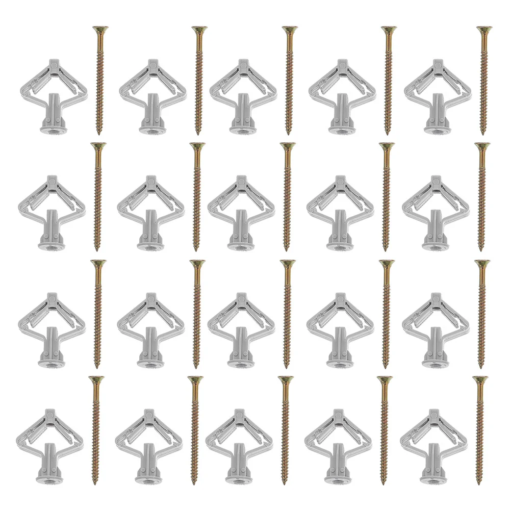 50Sets Butterfly Anchors Drywall Anchor Kit Heavy Duty Hollow Wall Anchors for Screws Plasterboard Mounting Hardware Self
50Sets Butterfly Anchors Drywall Anchor Kit Heavy Duty Hollow Wall Anchors for Screws Plasterboard Mounting Hardware Self