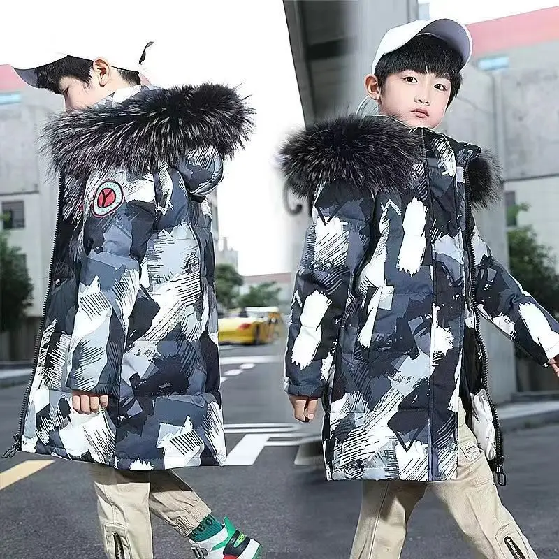 Winter Boys Coat Kids Thickened Jackets Casual Medium Length Camouflage Cotton Padded Coat Fashion Warm Outerwear Child Clothes
Winter Boys Coat Kids Thickened Jackets Casual Medium Length Camouflage Cotton Padded Coat Fashion Warm Outerwear Child Clothes