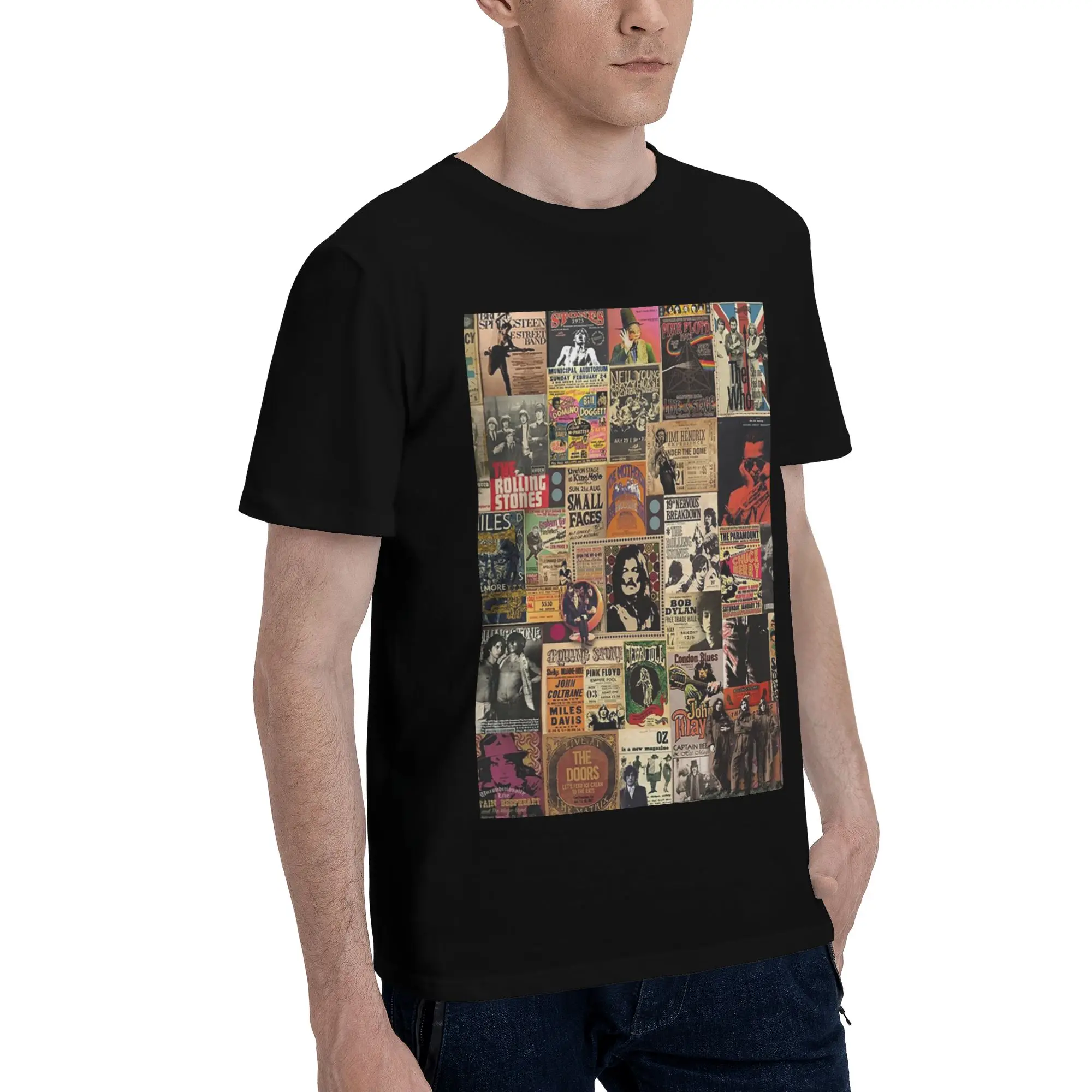 Мужская футболка Rock n'roll Story, большие футболки, мужские хлопковые футболки с круглым вырезом, короткие летние мужские футболки 
Мужская футболка Rock n'roll Story, большие футболки, мужские хлопковые футболки с круглым вырезом, короткие летние мужские футболки