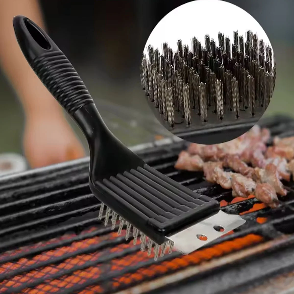1pc-Outdoor Grill Brush and Scraper Barbecue Grill Cleaning Brush Stainless Steel Wire Grill Brush BBQ Cleaner Accessories
1pc-Outdoor Grill Brush and Scraper Barbecue Grill Cleaning Brush Stainless Steel Wire Grill Brush BBQ Cleaner Accessories