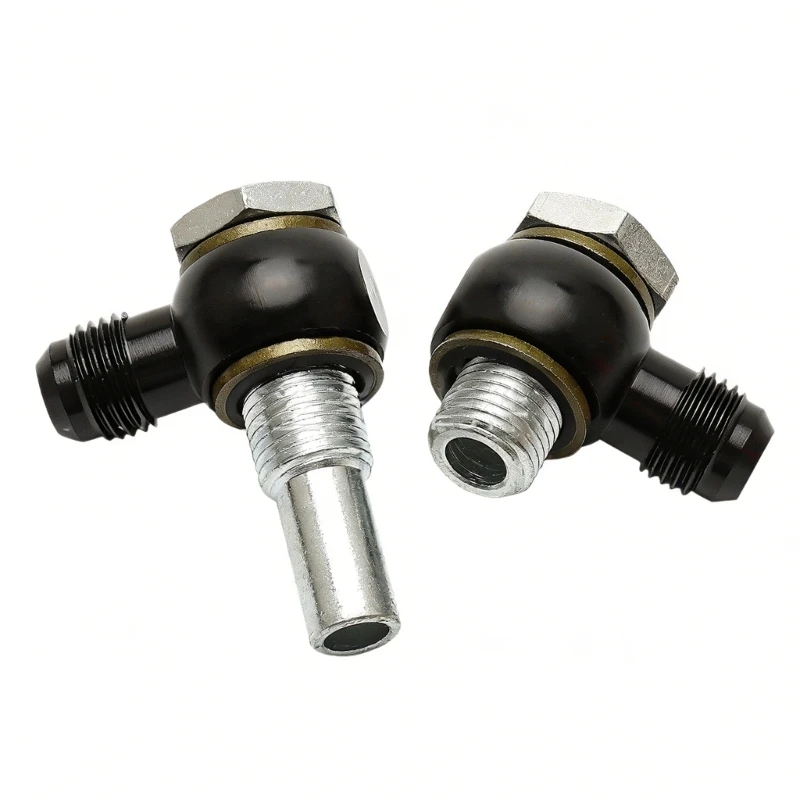90 Degree Transmission Oil Line Fittings Pair With Elbow Adapter Design, 1/4 NPSM to 6AN Connection Review for Listed Vehicle
90 Degree Transmission Oil Line Fittings Pair With Elbow Adapter Design, 1/4 NPSM to 6AN Connection Review for Listed Vehicle