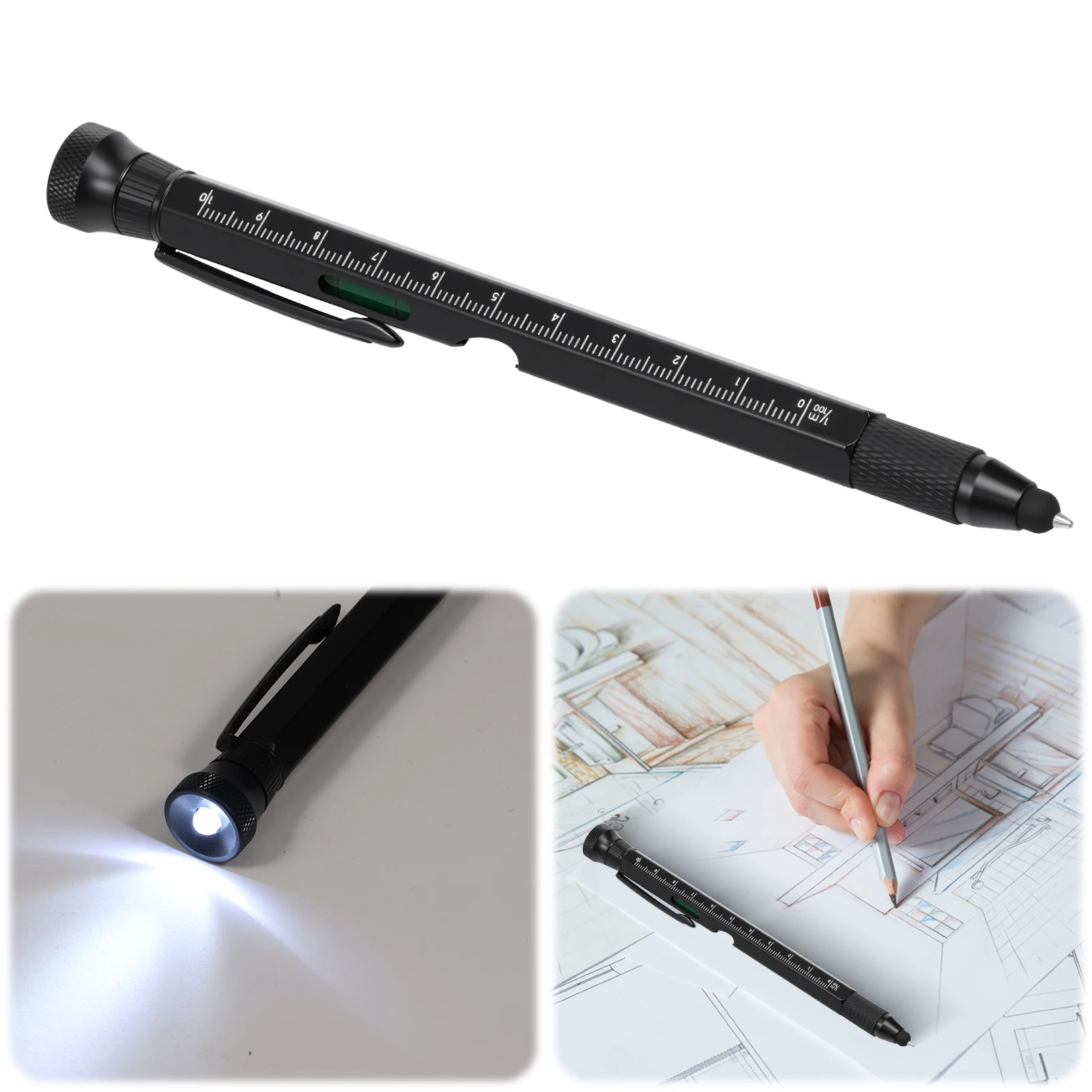 12 In 1 EDC Multi Tool Pen with LED Light Level Bottle Opener Touchscreen Stylus and Screwdriver Ballpoint Pen Bottle Opener
12 In 1 EDC Multi Tool Pen with LED Light Level Bottle Opener Touchscreen Stylus and Screwdriver Ballpoint Pen Bottle Opener