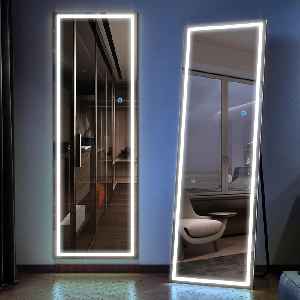 Stand Up Full Length Mirror with LED Lights, Free Standing Floor Mirror, Full Body Lighted Mirror, Wall Mounted Hanging
Stand Up Full Length Mirror with LED Lights, Free Standing Floor Mirror, Full Body Lighted Mirror, Wall Mounted Hanging