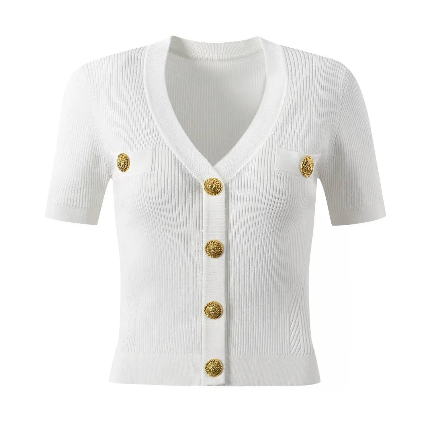 Spring Summer White Black Cardigan Sweaters for Women Knitting Tops Short Sleeve V Neck Casual Knitwears Jersey Mujer 2025
Spring Summer White Black Cardigan Sweaters for Women Knitting Tops Short Sleeve V Neck Casual Knitwears Jersey Mujer 2025