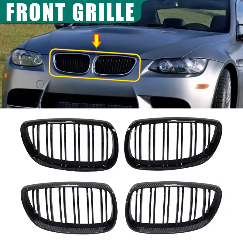 Front Bumper Kidney Grill For BMW E92 E93 M3 2006-2009 Gloss Black Dual Line Grille Car Styling Racing Grilles Replacement Part
Front Bumper Kidney Grill For BMW E92 E93 M3 2006-2009 Gloss Black Dual Line Grille Car Styling Racing Grilles Replacement Part