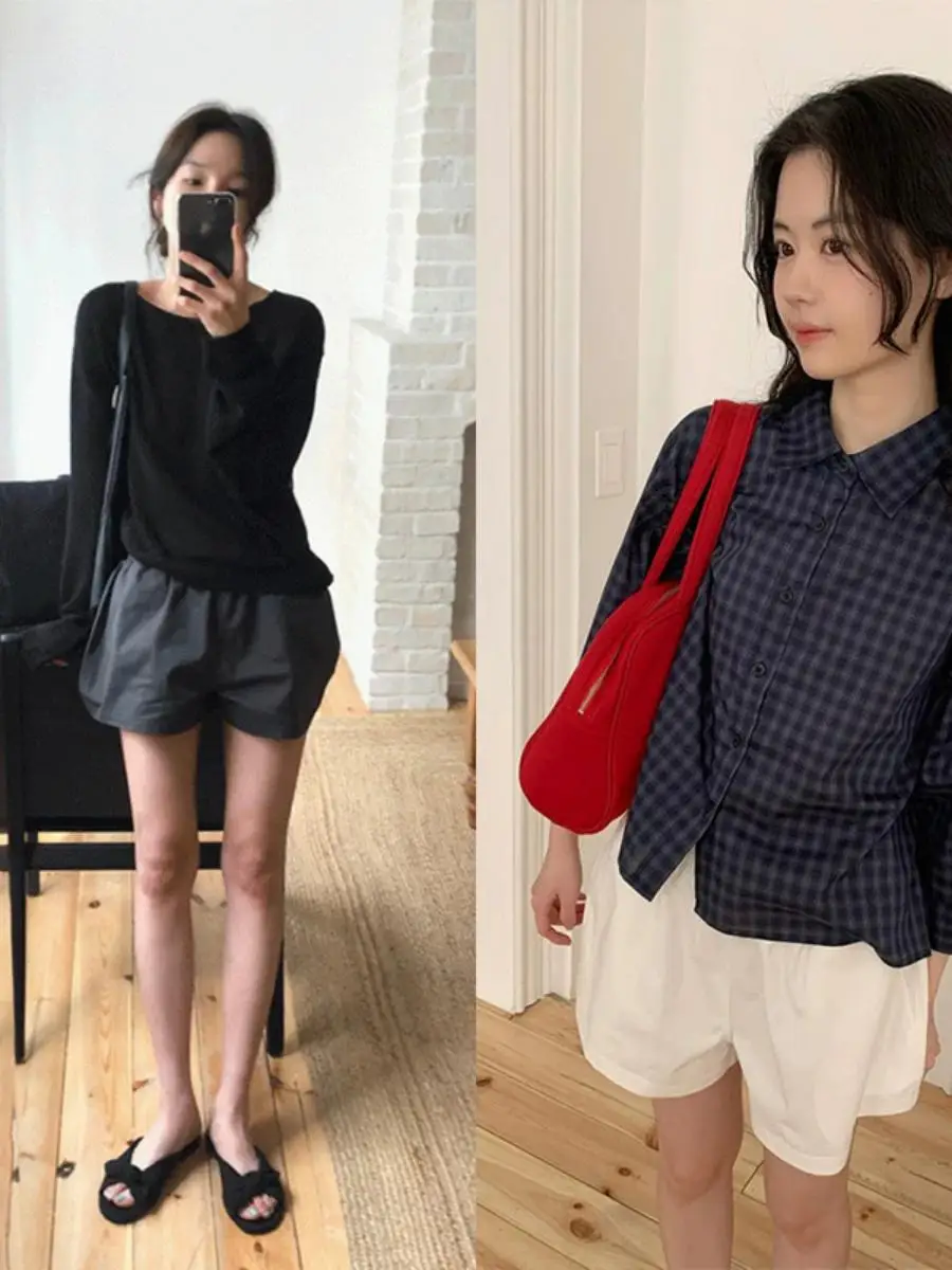 Casual Elastic Waist Shorts Women's High Waist Slimming Loose Breathable Simple Wide Leg Shorts Comfortable Cotton Bottoms
Casual Elastic Waist Shorts Women's High Waist Slimming Loose Breathable Simple Wide Leg Shorts Comfortable Cotton Bottoms