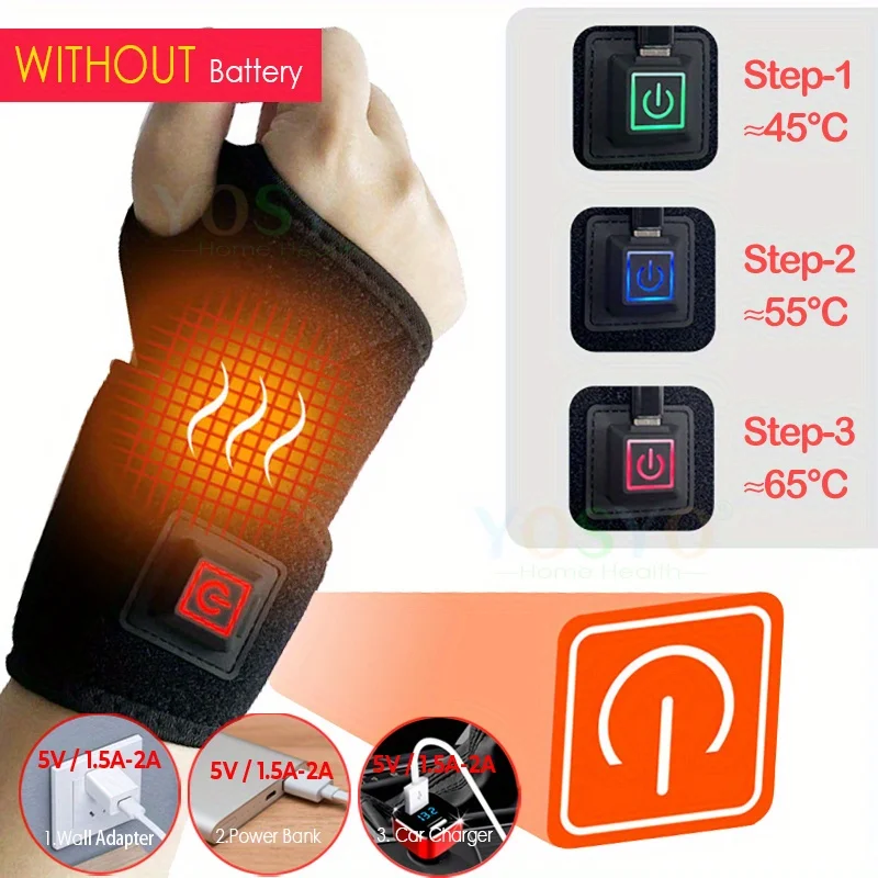 Electrically Heated Wrist Support sleeve Adjustable Wrist guard Breathable Black Strap Sports and Hand Joint Protection Tool
Electrically Heated Wrist Support sleeve Adjustable Wrist guard Breathable Black Strap Sports and Hand Joint Protection Tool