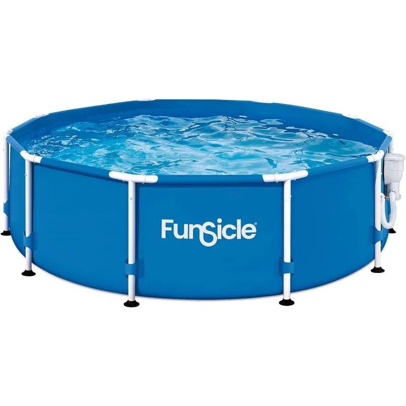 Funsicle 10 x 30 дюймов для активного отдыха, круглый металлический каркас, набор для бассейна на 5 человек над землей с фильтрующим насосом SkimmerPlus
Funsicle 10 x 30 дюймов для активного отдыха, круглый металлический каркас, набор для бассейна на 5 человек над землей с фильтрующим насосом SkimmerPlus