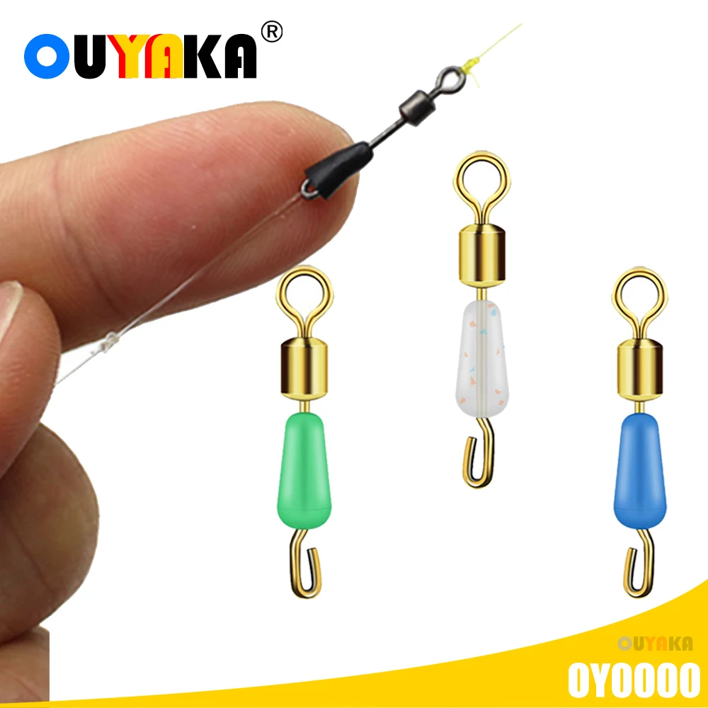 50pcs/Lot Fishing Hooks Bearing Swivel Fast Connector Solid Rings Rolling Fishing Line Quick Link Pesca Carp Fish Accessories
50pcs/Lot Fishing Hooks Bearing Swivel Fast Connector Solid Rings Rolling Fishing Line Quick Link Pesca Carp Fish Accessories