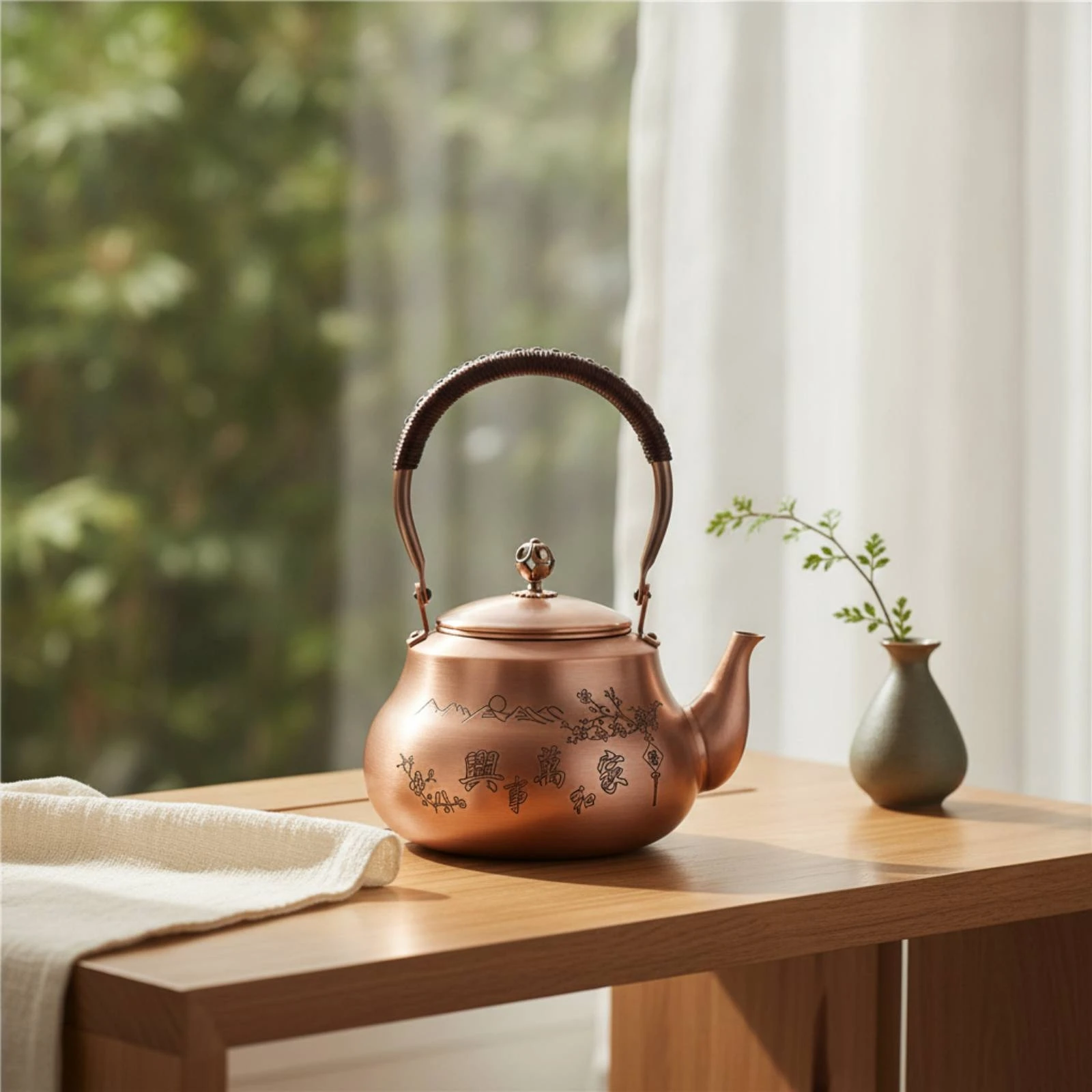 Copper Teapot Traditional Hammered Teapot Tea Kettle Ergonomic Coating-Non-Coated for Collectors, Boiling Water, Kitchen Display
Copper Teapot Traditional Hammered Teapot Tea Kettle Ergonomic Coating-Non-Coated for Collectors, Boiling Water, Kitchen Display