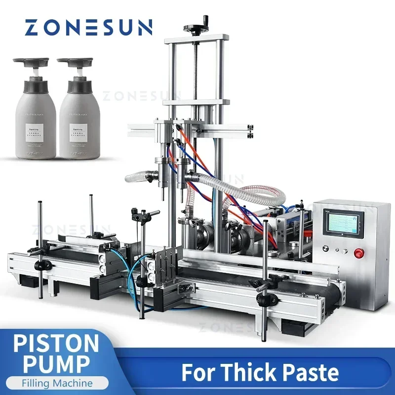 ZONESUN ZS-DTYT2 Automatic Shampoo Filling Machine Honey Liquid Bottle Beauty Cream Cosmetic Paste Pneumatic Cylinder
ZONESUN ZS-DTYT2 Automatic Shampoo Filling Machine Honey Liquid Bottle Beauty Cream Cosmetic Paste Pneumatic Cylinder