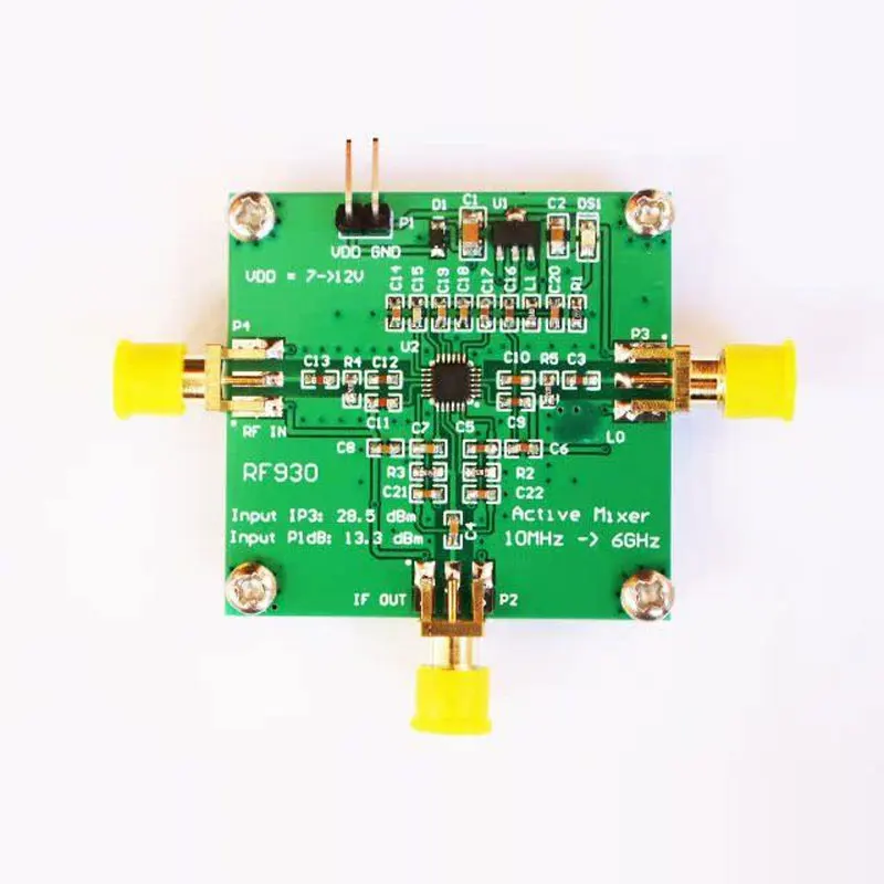 New RF930 10MHz-6GHz RF Mixer 7-12V Frequency Mixer Module RF Accessory with S MA Connector
New RF930 10MHz-6GHz RF Mixer 7-12V Frequency Mixer Module RF Accessory with S MA Connector