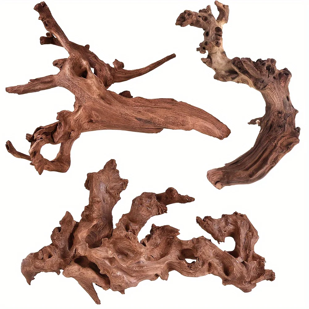 3pcs Natural Large Driftwood For Aquarium Decor, Sinking Wood Fish Tank Decor For Aquarium, Reptile Tank
3pcs Natural Large Driftwood For Aquarium Decor, Sinking Wood Fish Tank Decor For Aquarium, Reptile Tank