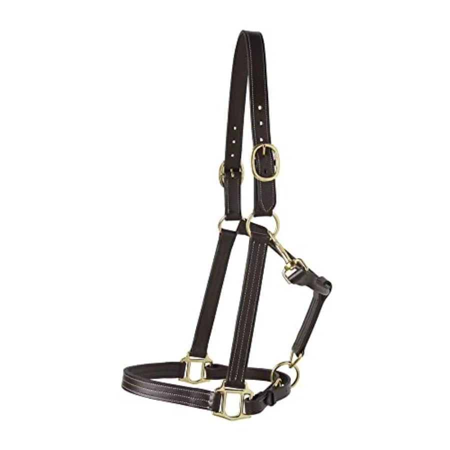 Horse-F/S Suffolk Triple-Stitched Halter in Brown for equestrian use premium leather durable triple-stitching classic brown col
Horse-F/S Suffolk Triple-Stitched Halter in Brown for equestrian use premium leather durable triple-stitching classic brown col